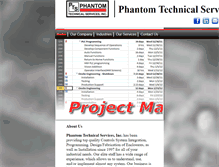 Tablet Screenshot of phantomtechnical.com